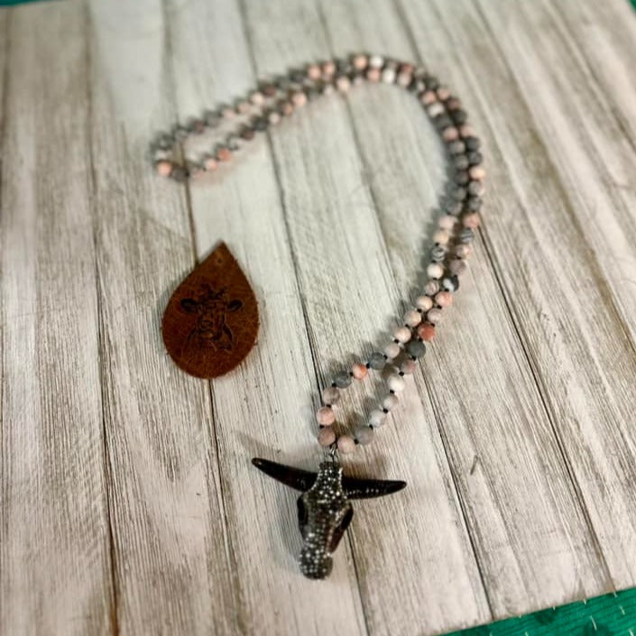 Steer Head Necklace #3