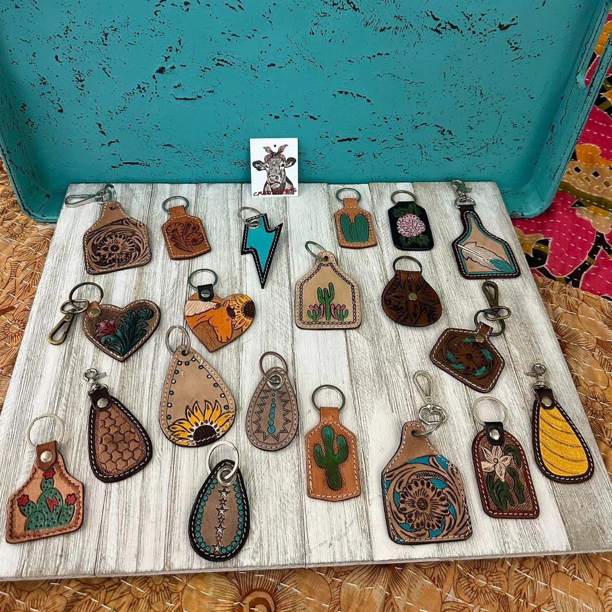 Small Tooled Keychain