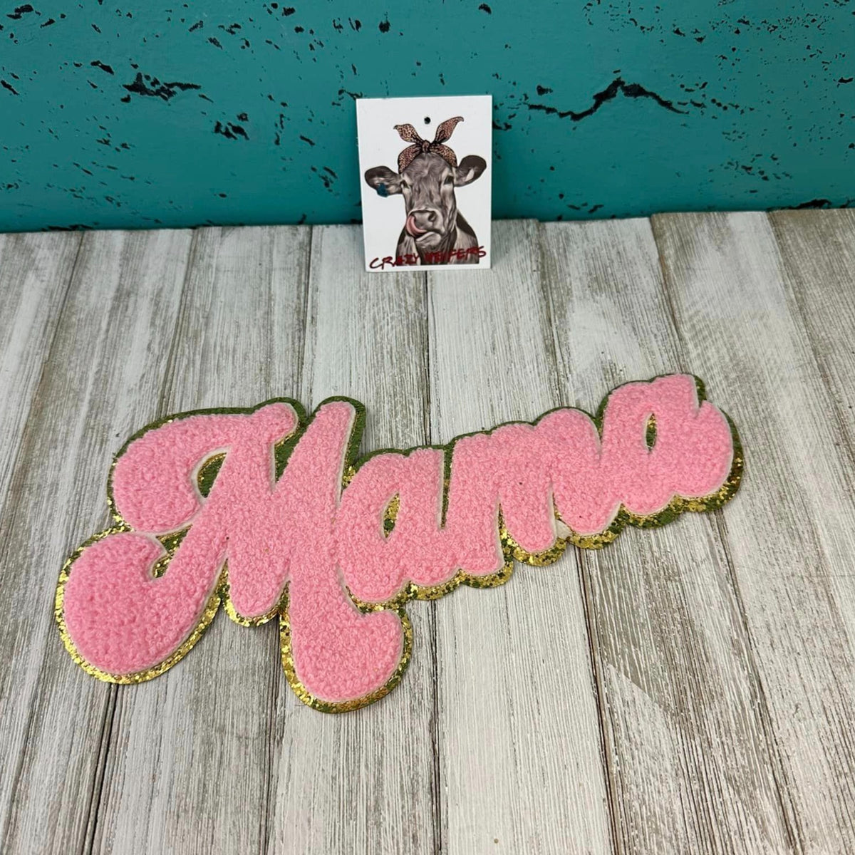 Chenille MAMA &amp; WEEKEND Patch-Iron on-NEW COLORS