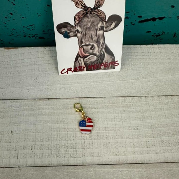 Clip-on Charms Gold Tone