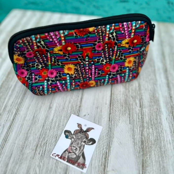 Neoprene Makeup Bags-Western