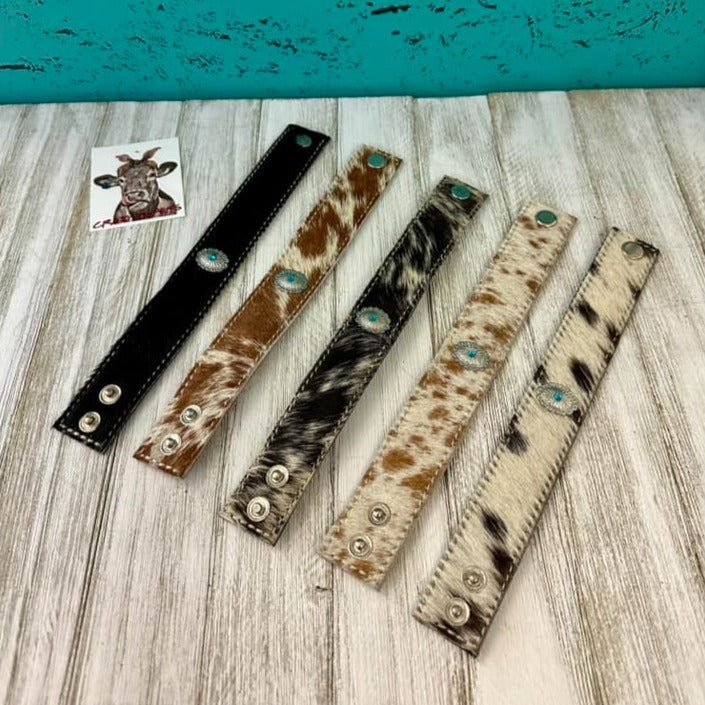 Cowhide Cuff Bracelet