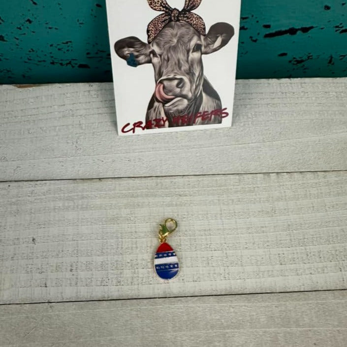 Clip-on Charms Gold Tone