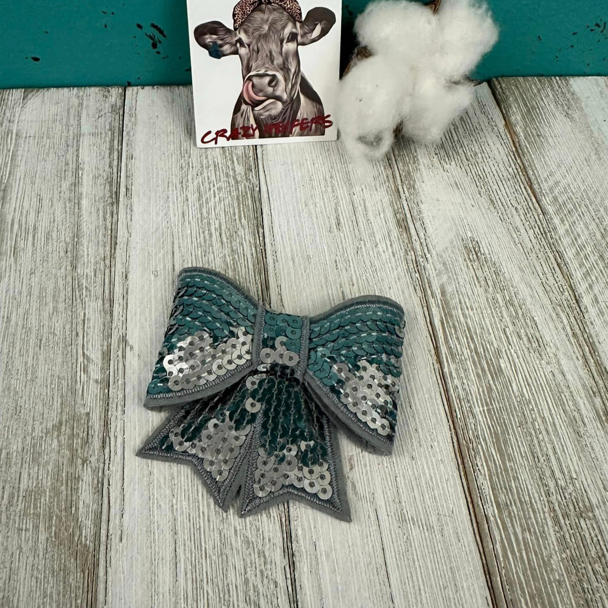 Sequin 3-D Bow-Iron on
