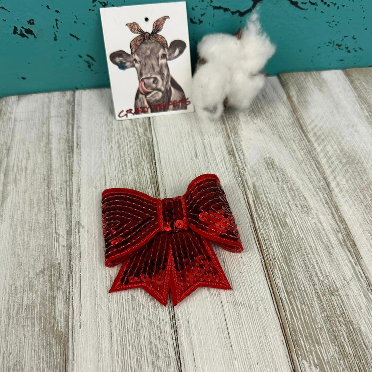 Sequin 3-D Bow-Iron on