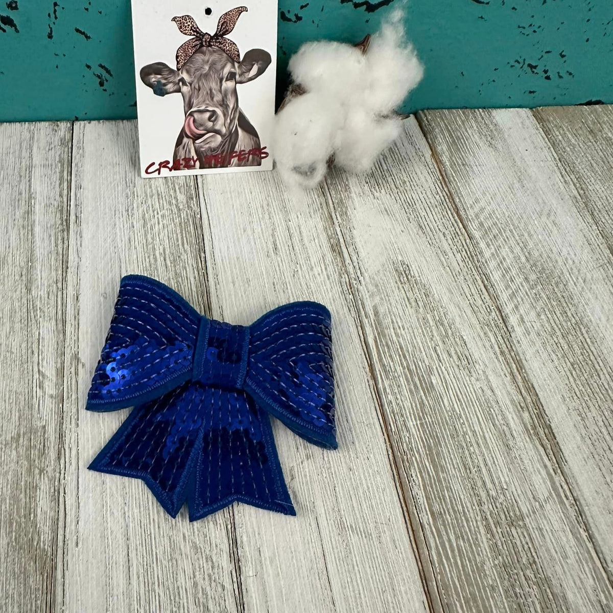 Sequin 3-D Bow-Iron on