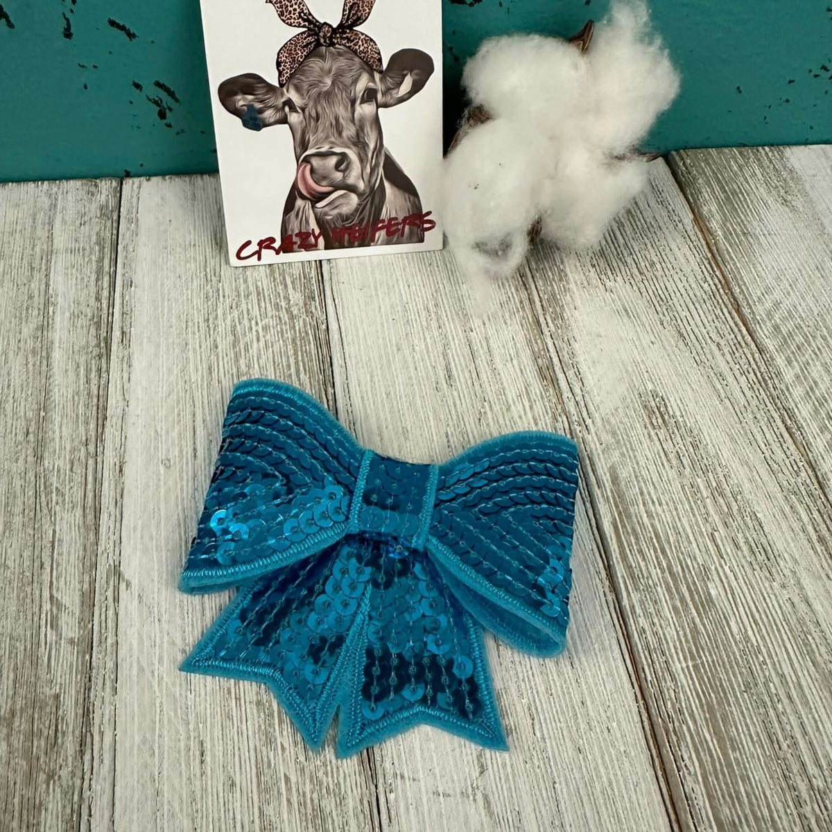 Sequin 3-D Bow-Iron on