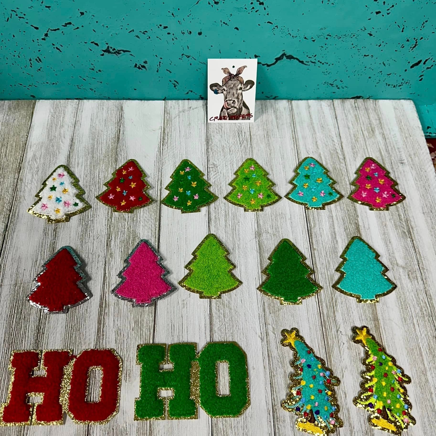 Chenille Christmas Patches-Iron on