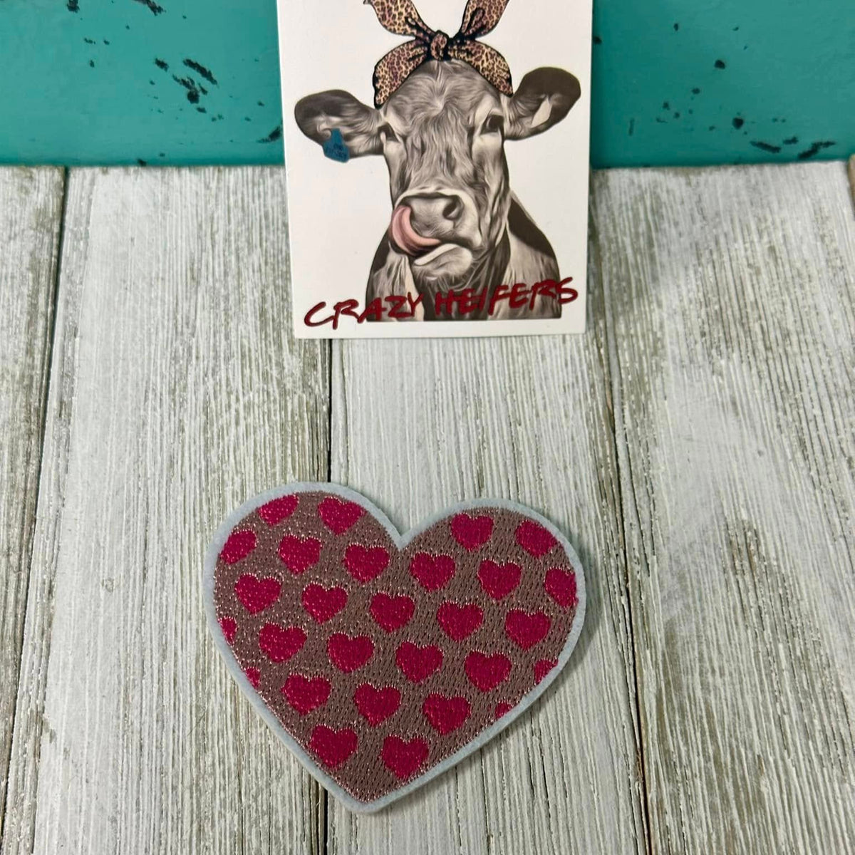 Embroidered Valentine Patches-Iron