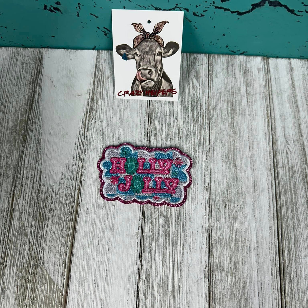 Embroidered Christmas Statement Patches-Iron on