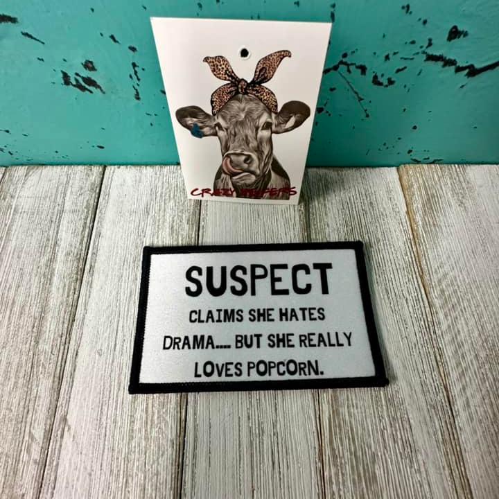 DTF Patches Suspect-Iron on