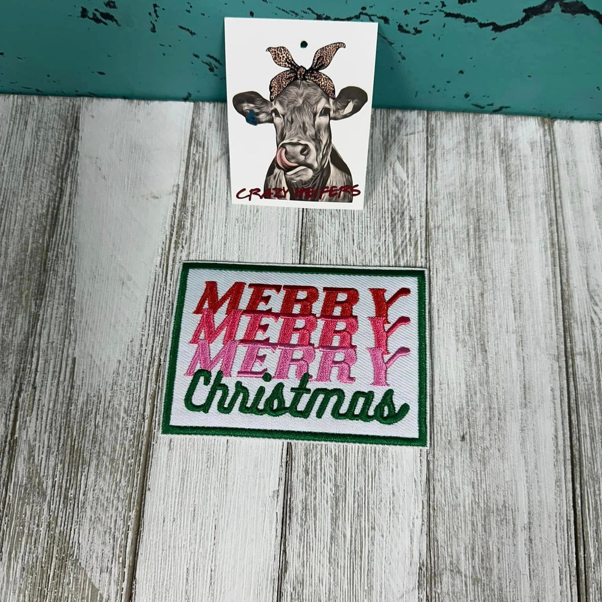 Embroidered Christmas Statement Patches-Iron on