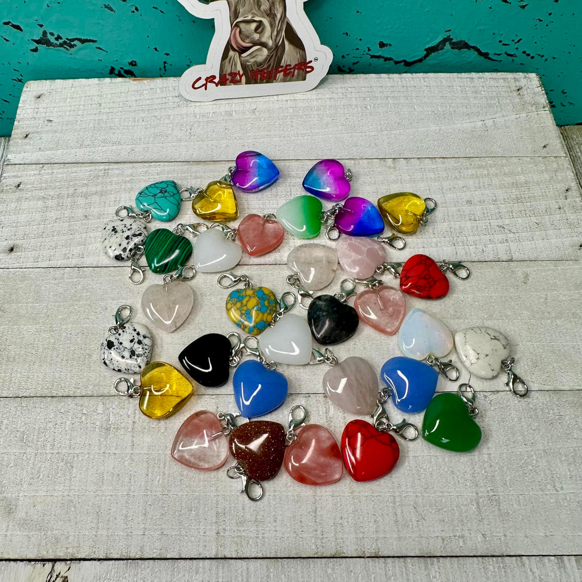 Clip-on Charms- Hearts