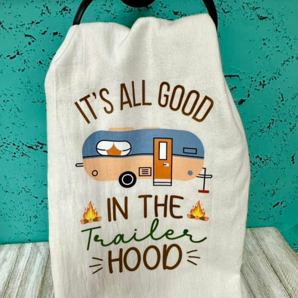 Snarky Kitchen Towels-Camping