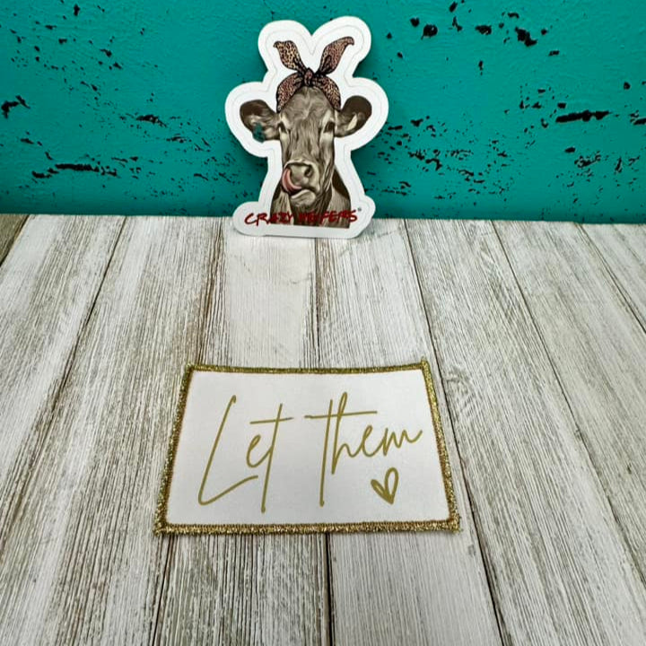 DTF Patches Let Them| Iron on