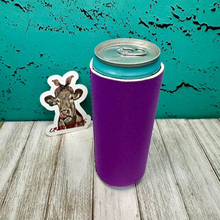 Neoprene Slim Can Coolers W/ Magnet-Solids