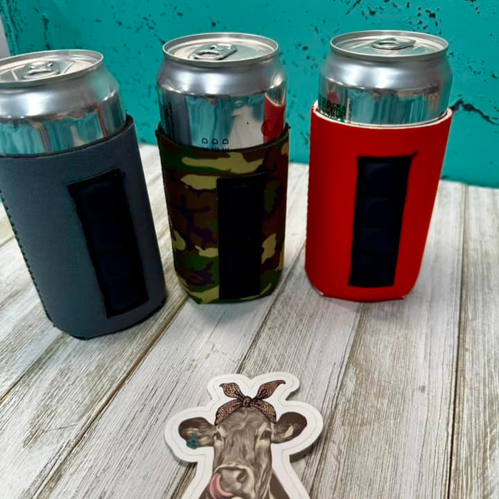 Neoprene Regular Can Coolers W/ Magnet-Solids