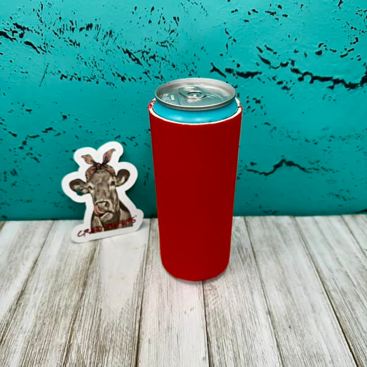 Neoprene Slim Can Coolers W/ Magnet-Solids