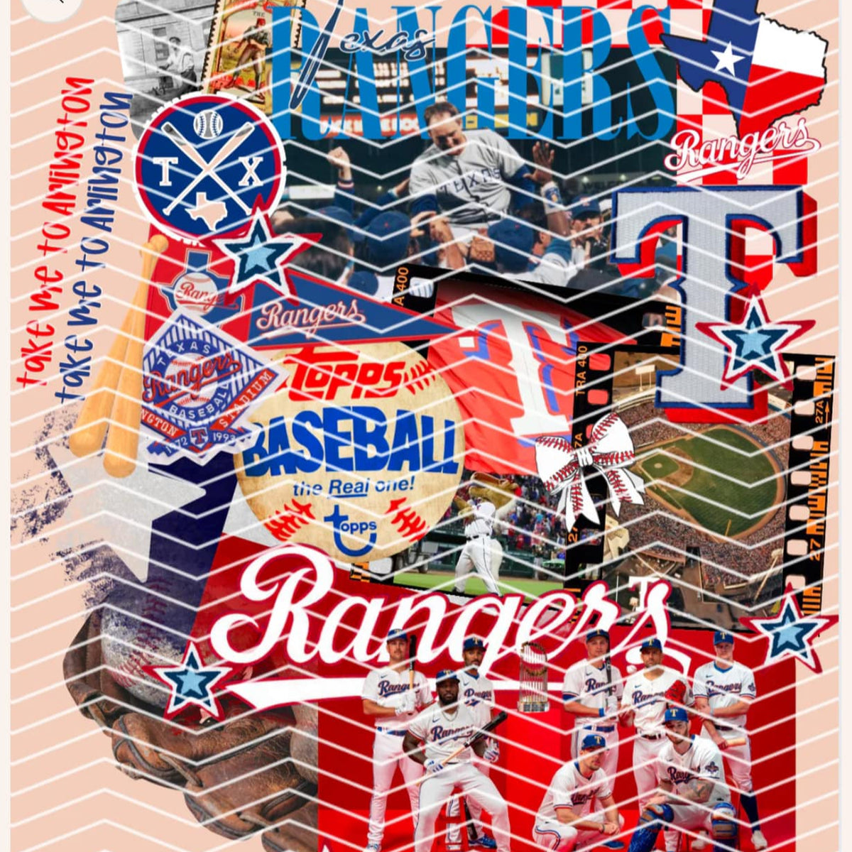 DTF Heat Transfers- Baseball Collages