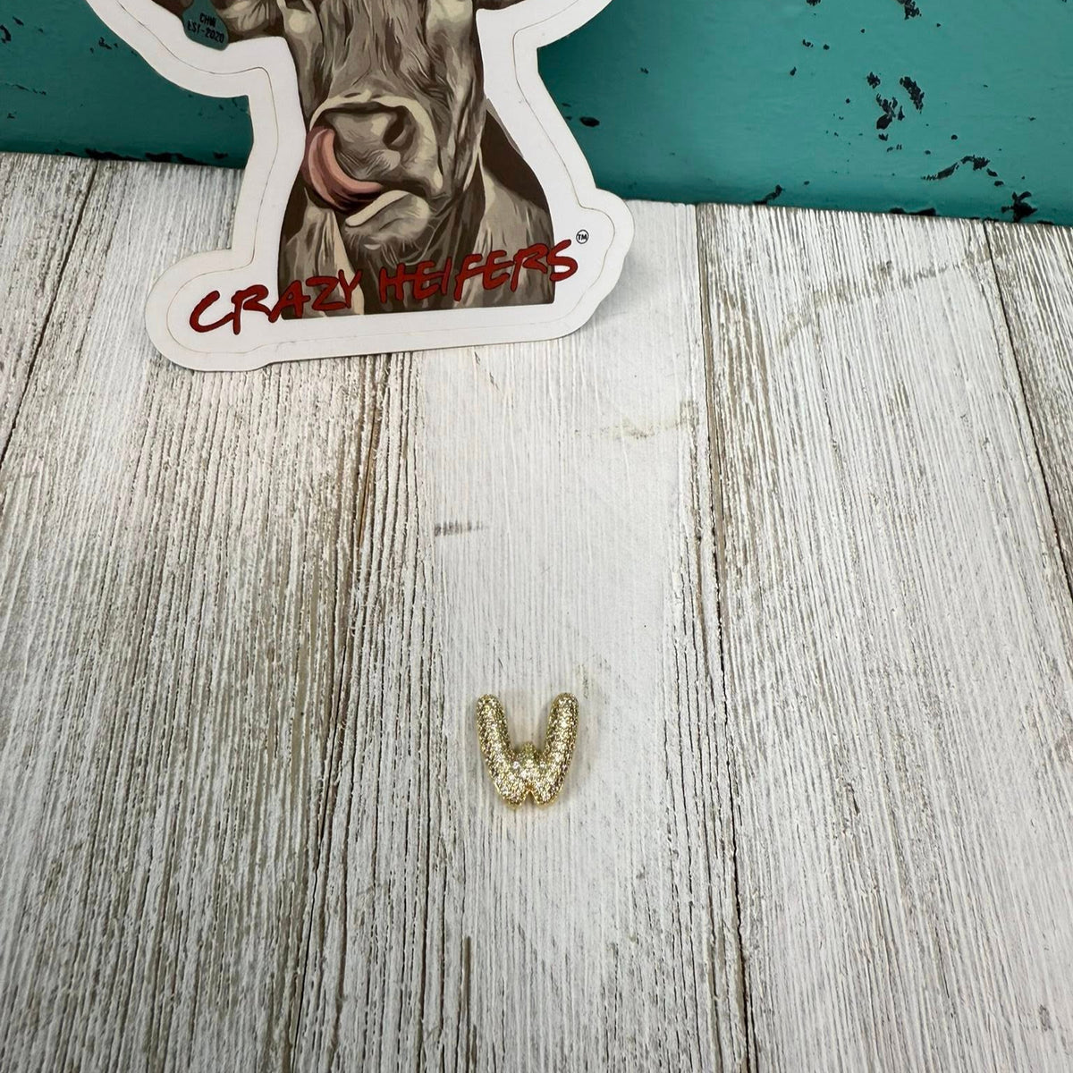 Bubble Initial Slide Charm Bracelet