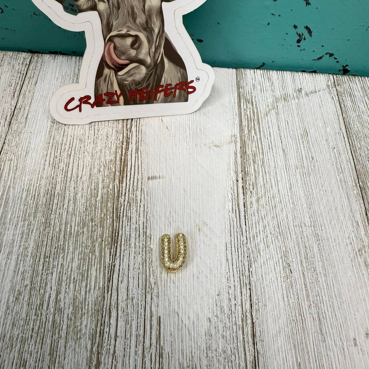 Bubble Initial Slide Charm Bracelet