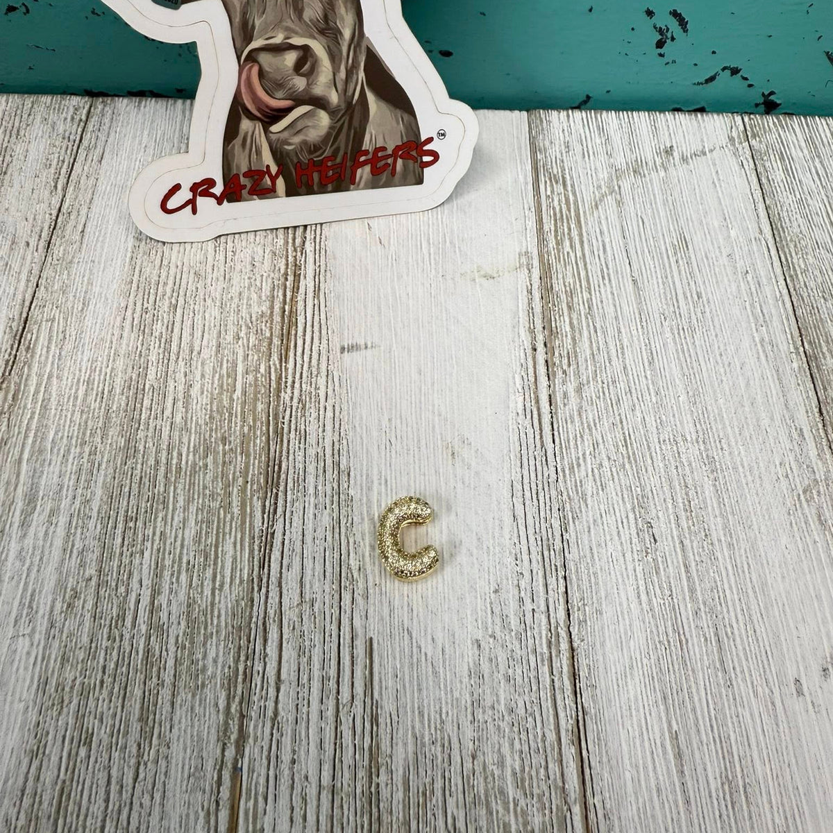 Bubble Initial Slide Charm Bracelet