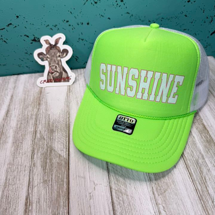 Trucker Hat W/DTF Print-Summer