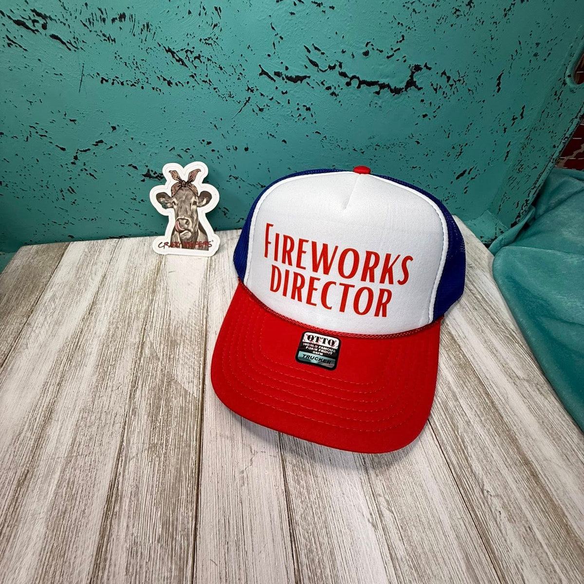 Trucker Hat W/DTF Print-Snarky