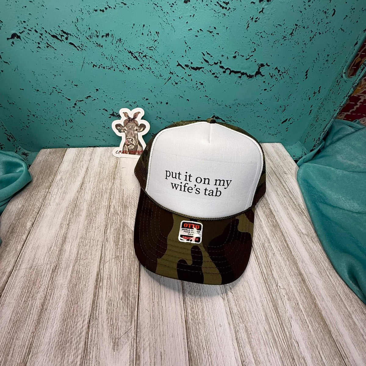 Trucker Hat W/DTF Print-Snarky
