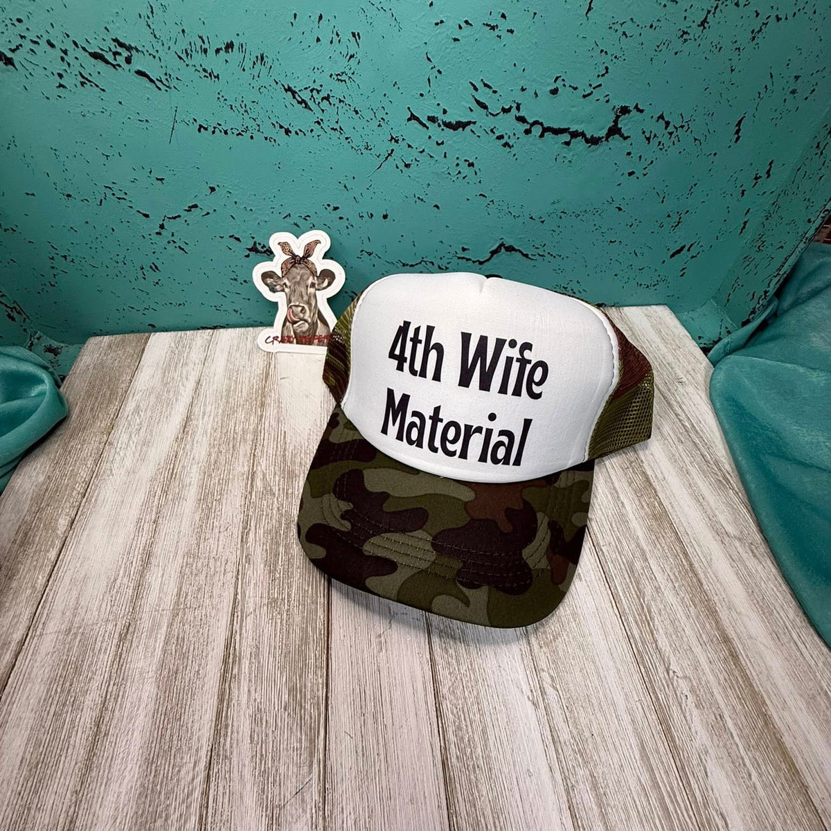 Trucker Hat W/DTF Print-Snarky