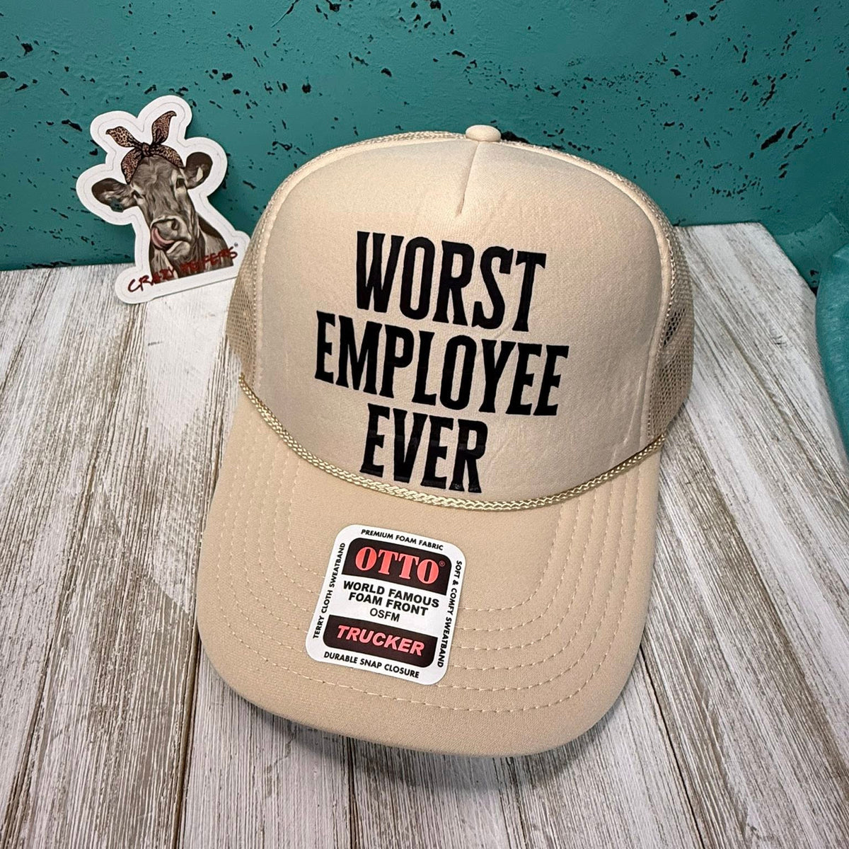 Trucker Hat W/DTF Print-Snarky | V2