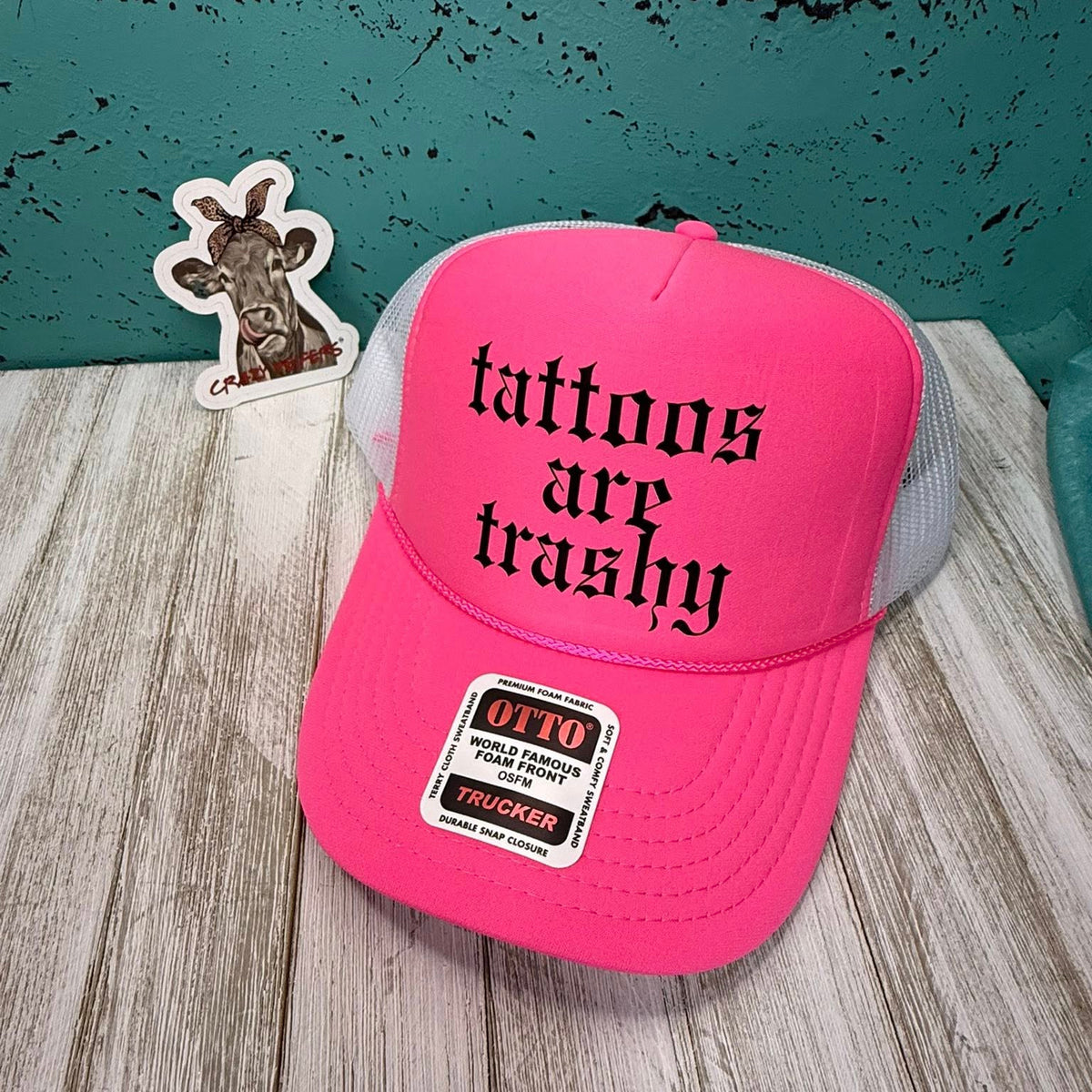 Trucker Hat W/DTF Print-Snarky | V2