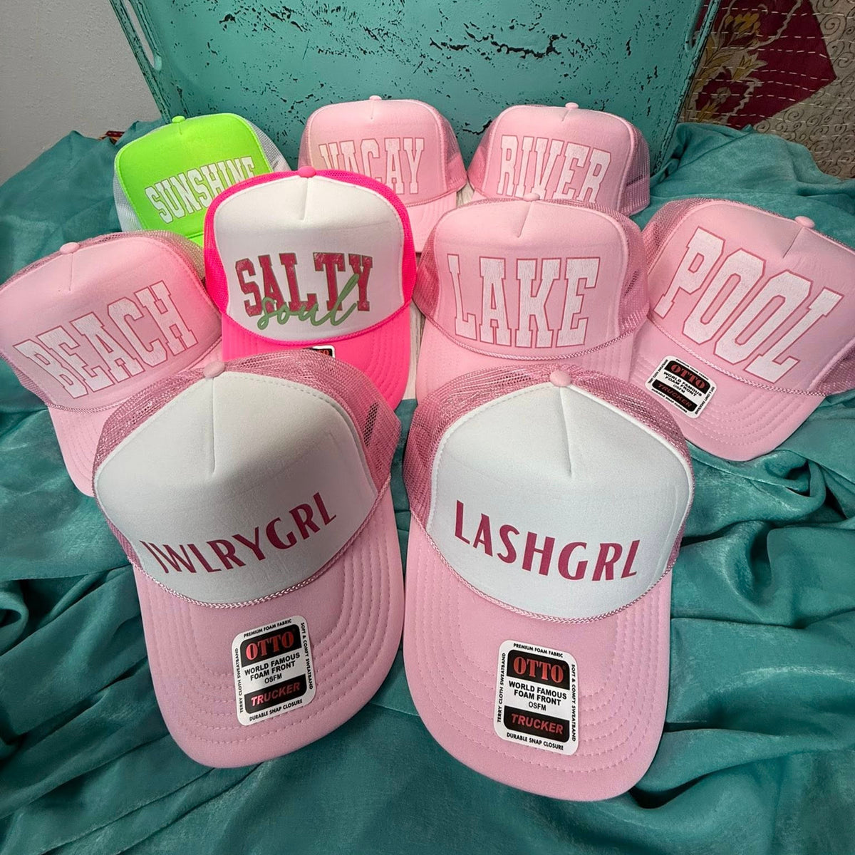 Trucker Hat W/DTF Print-Summer