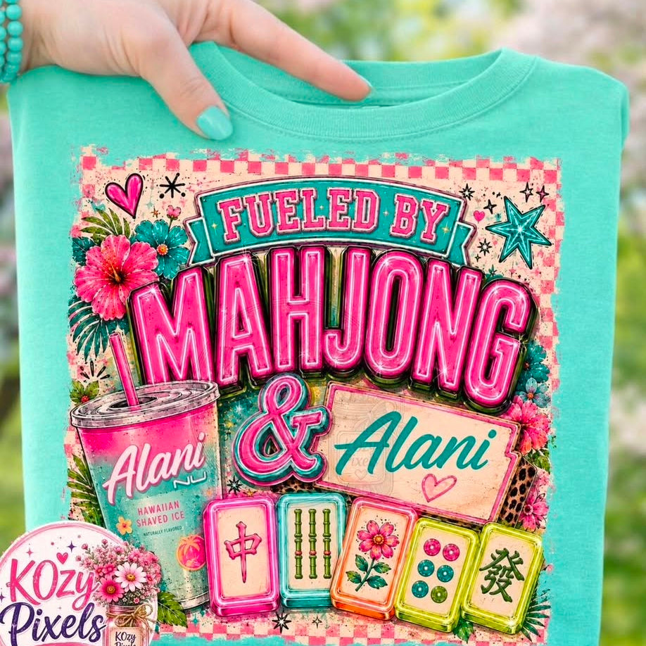 DTF Heat Transfers- MAHJONG