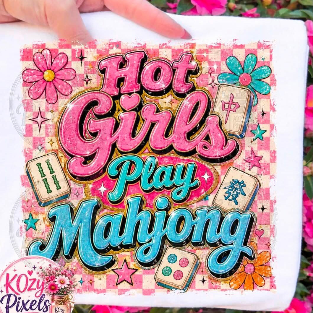 DTF Heat Transfers- MAHJONG