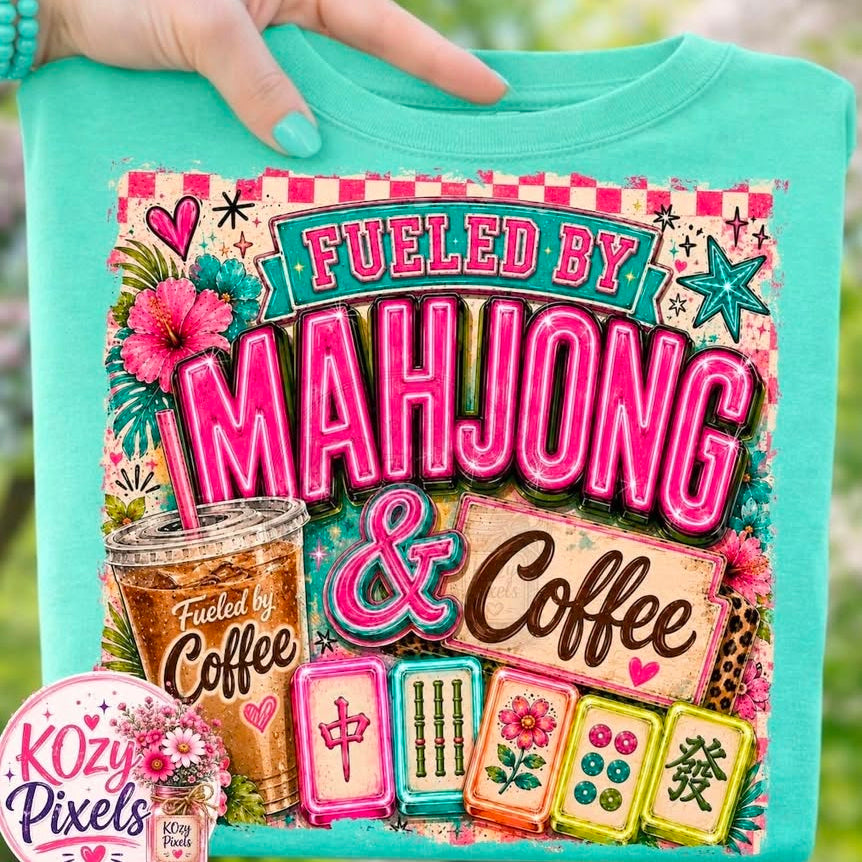 DTF Heat Transfers- MAHJONG