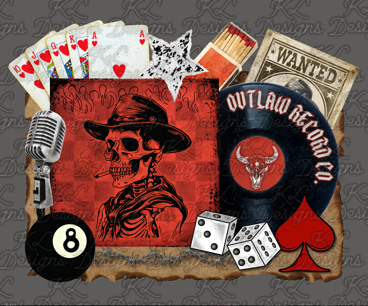 DTF Heat Transfers- Outlaw Country
