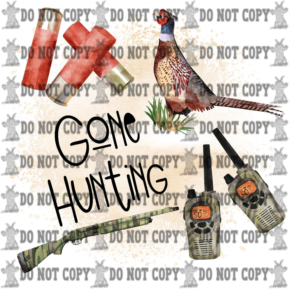 DTF Heat Transfers- Hunting