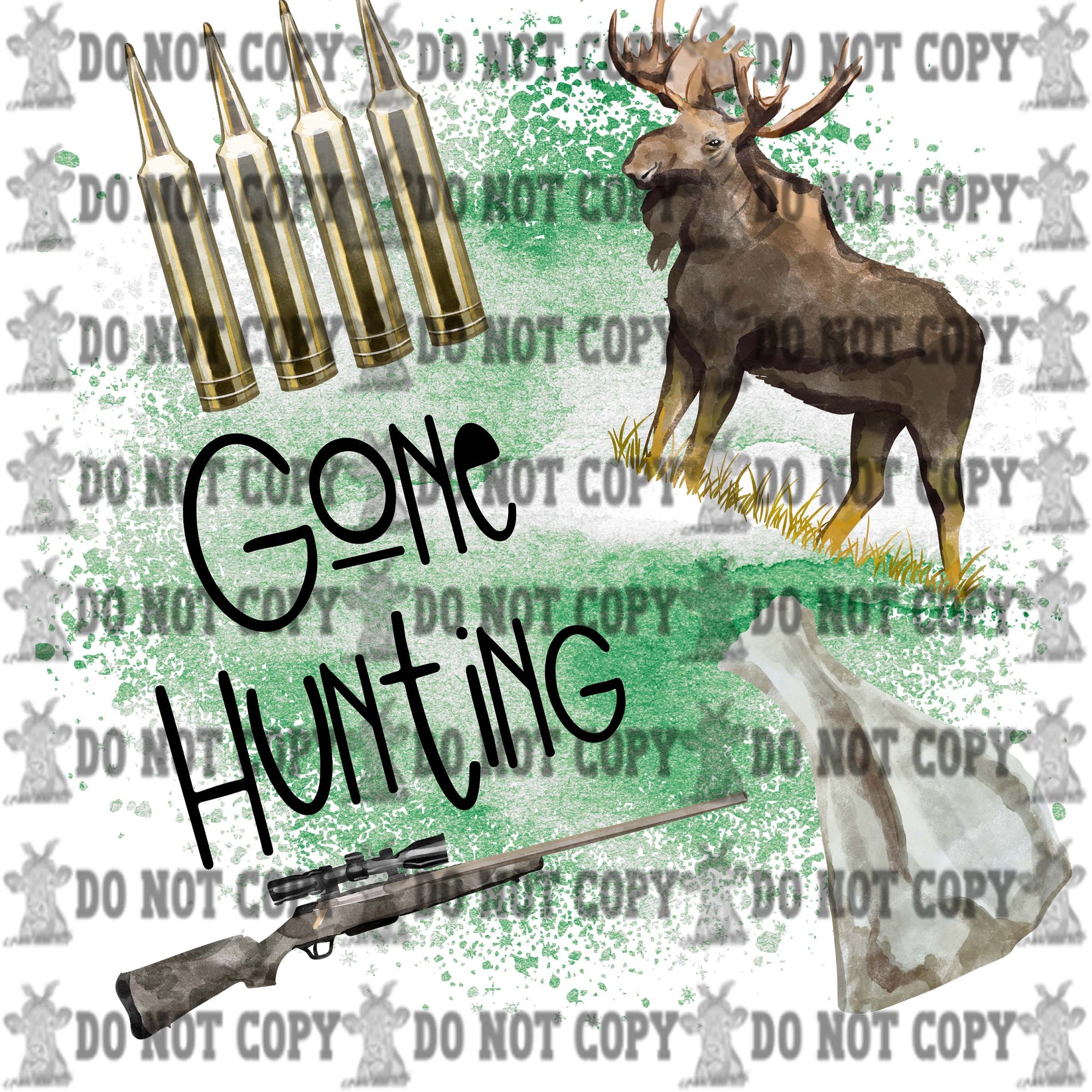 DTF Heat Transfers- Hunting