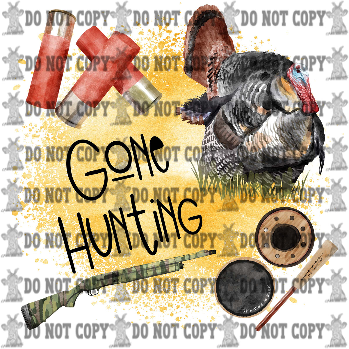 DTF Heat Transfers- Hunting