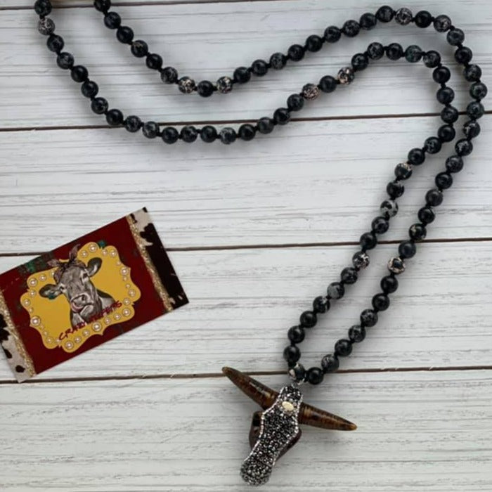 Steer Head Necklace