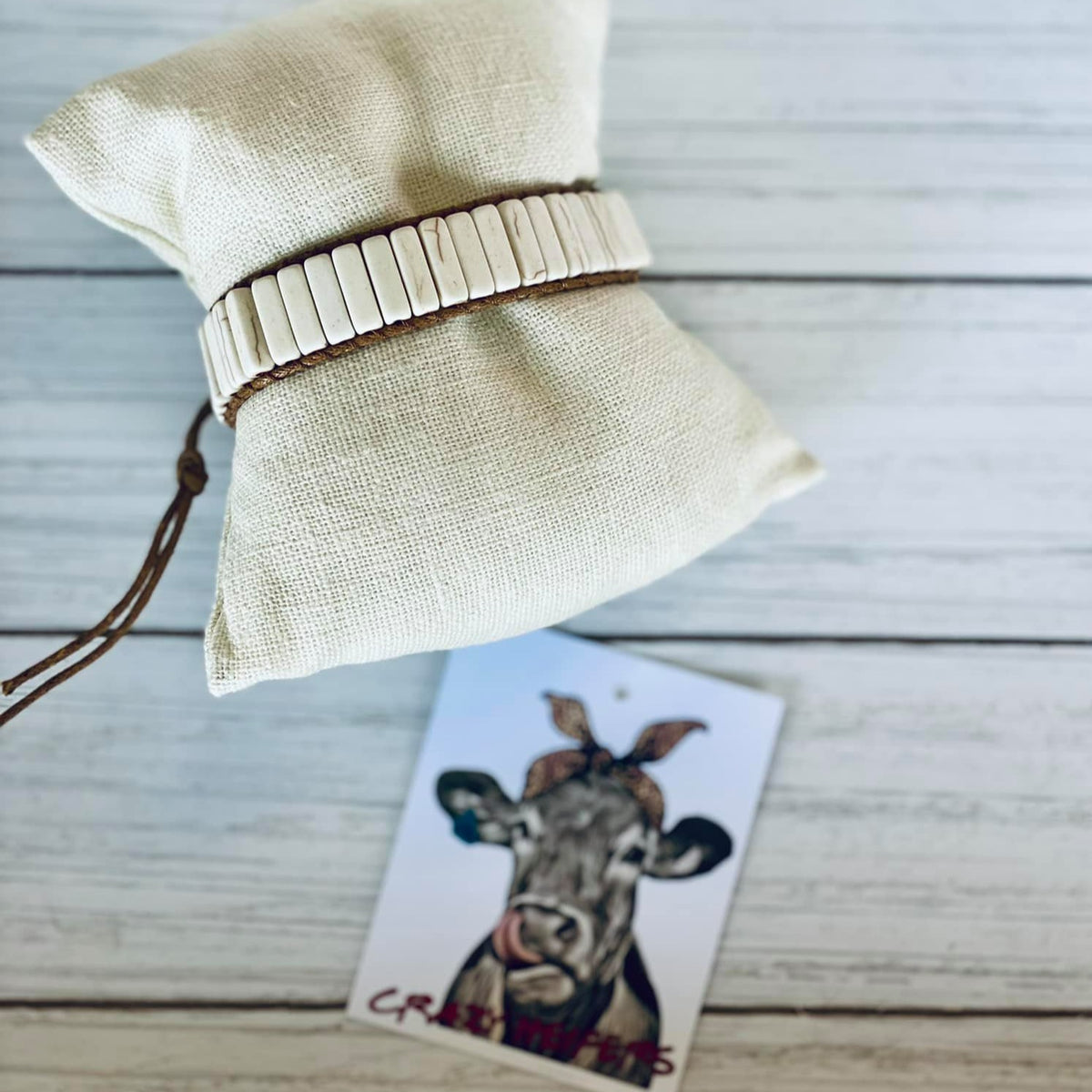 Rectangle Stone Wrap Bracelet