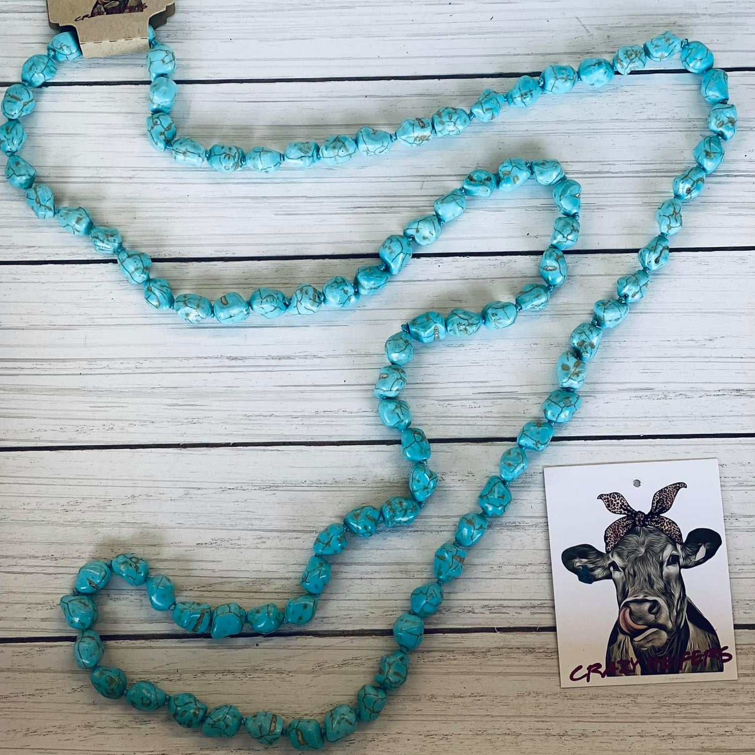 Large Turquoise Stone Necklace