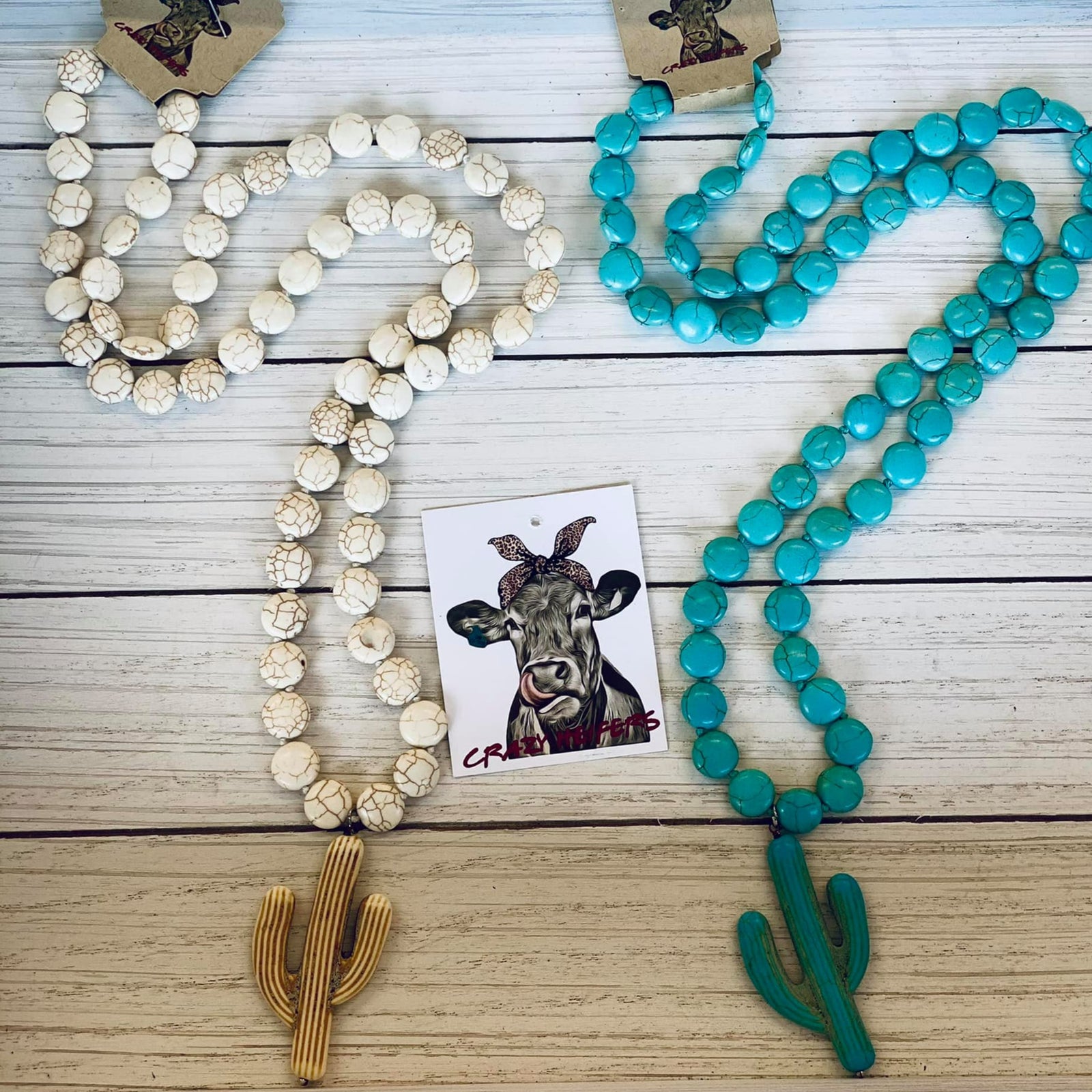 Cactus Flat Bead Necklace