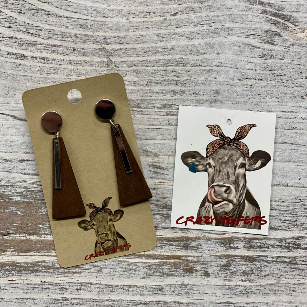 Wood Dangle Earrings