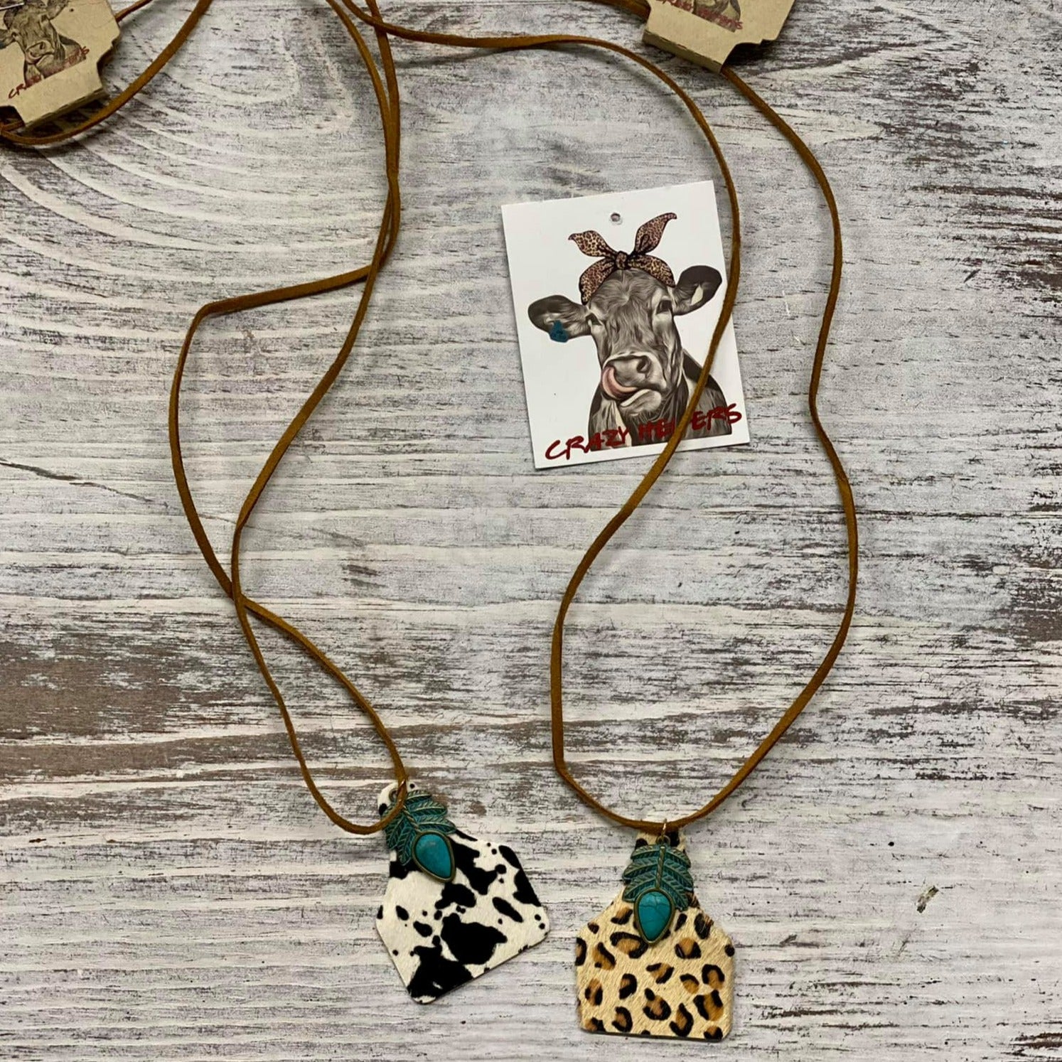 Cow Tag Necklace