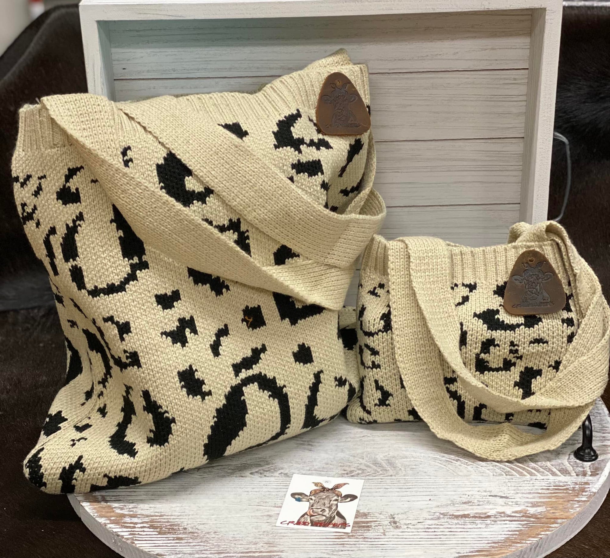 Leopard Sweater Bags