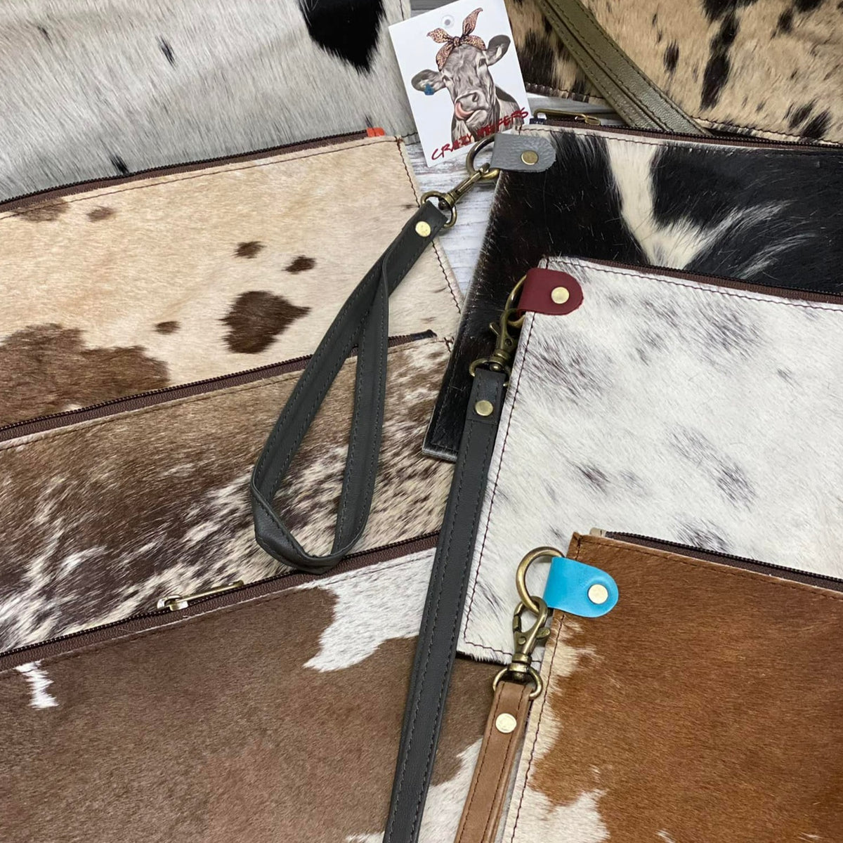 Large Full Fur Wristlets-Mixed Prints