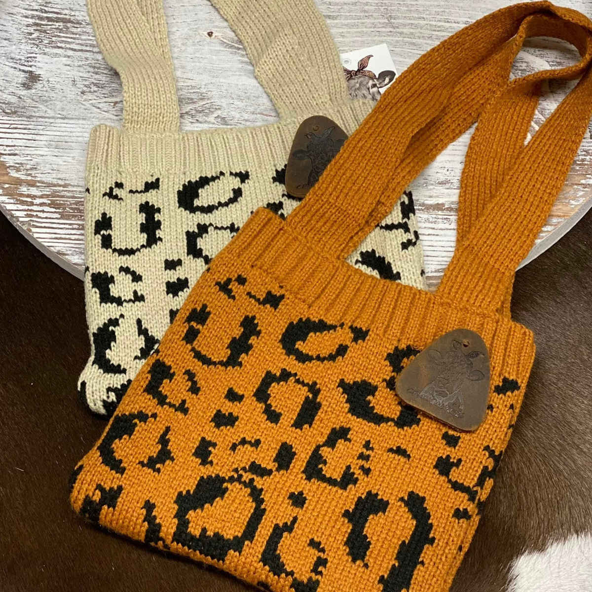 Leopard Sweater Bags