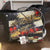 Neoprene Tote Bag W/ Wristlet-Plaid
